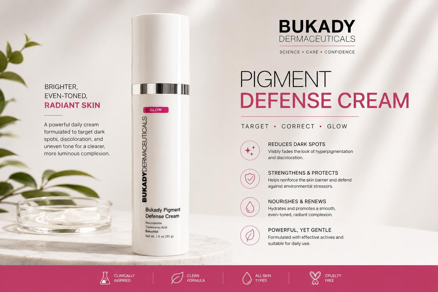 Bukady Pigment Defense Cream | Advanced Dark Spot Corrector