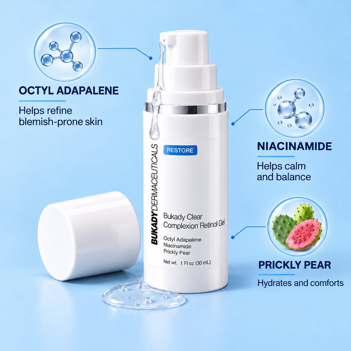 Bukady Clear Complexion Retinol Gel